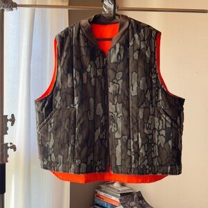 Vintage Camo Insulated Vest Reversible